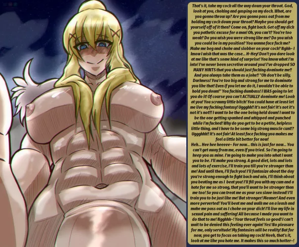 Futadom Darkness [Futadom] [Non-con] [Hate fucking?] [Muscle girl] [POV] Artist: miradroses (Reuploaded post Imgure purge) by Desira_Stoned