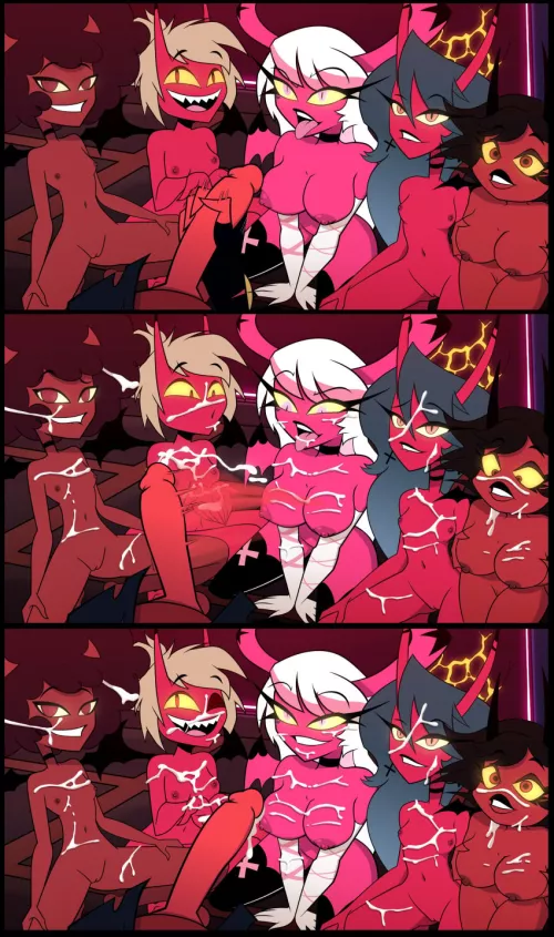 gang got together (helluva boss) by t1ltraverse