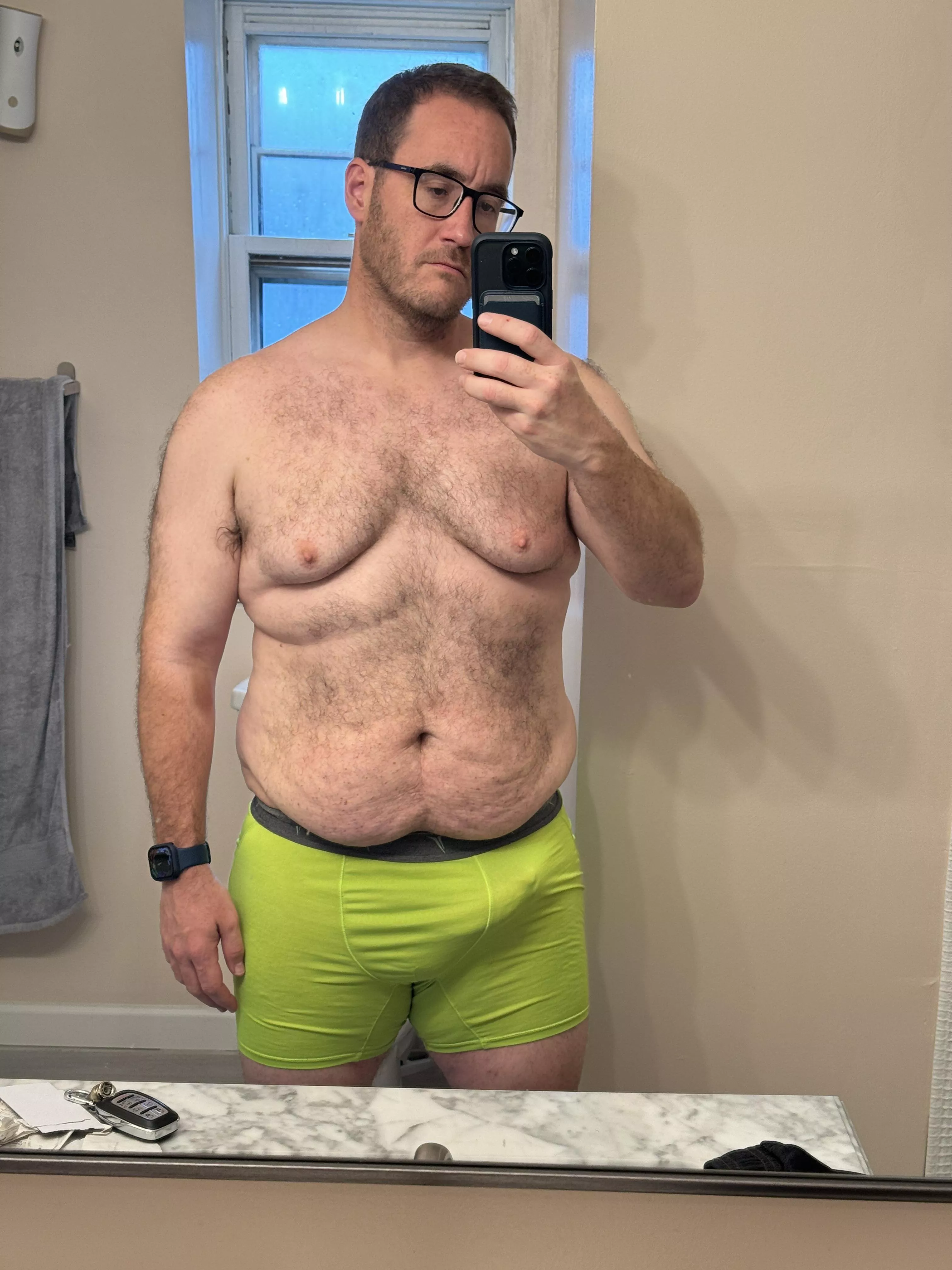 Good afternoon! All clean and showered. posted by runningthefataway