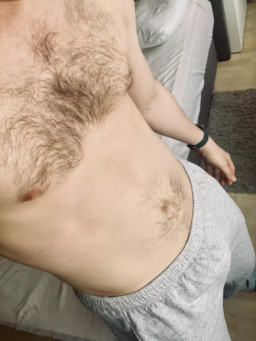 Grey sweatpants suit me well 😈🍆 by cockant