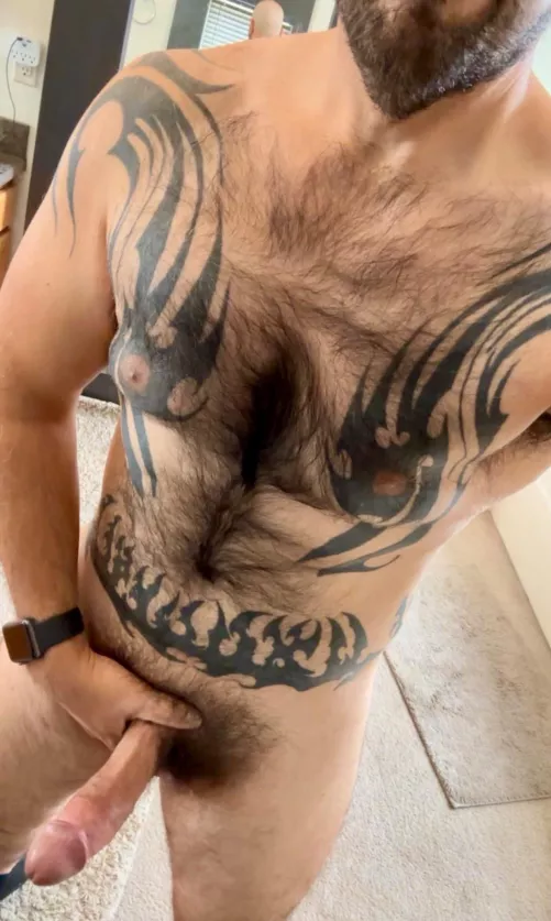 Insanely inked, insanely hairy, and insanely hung by DietCokeGymDonuts