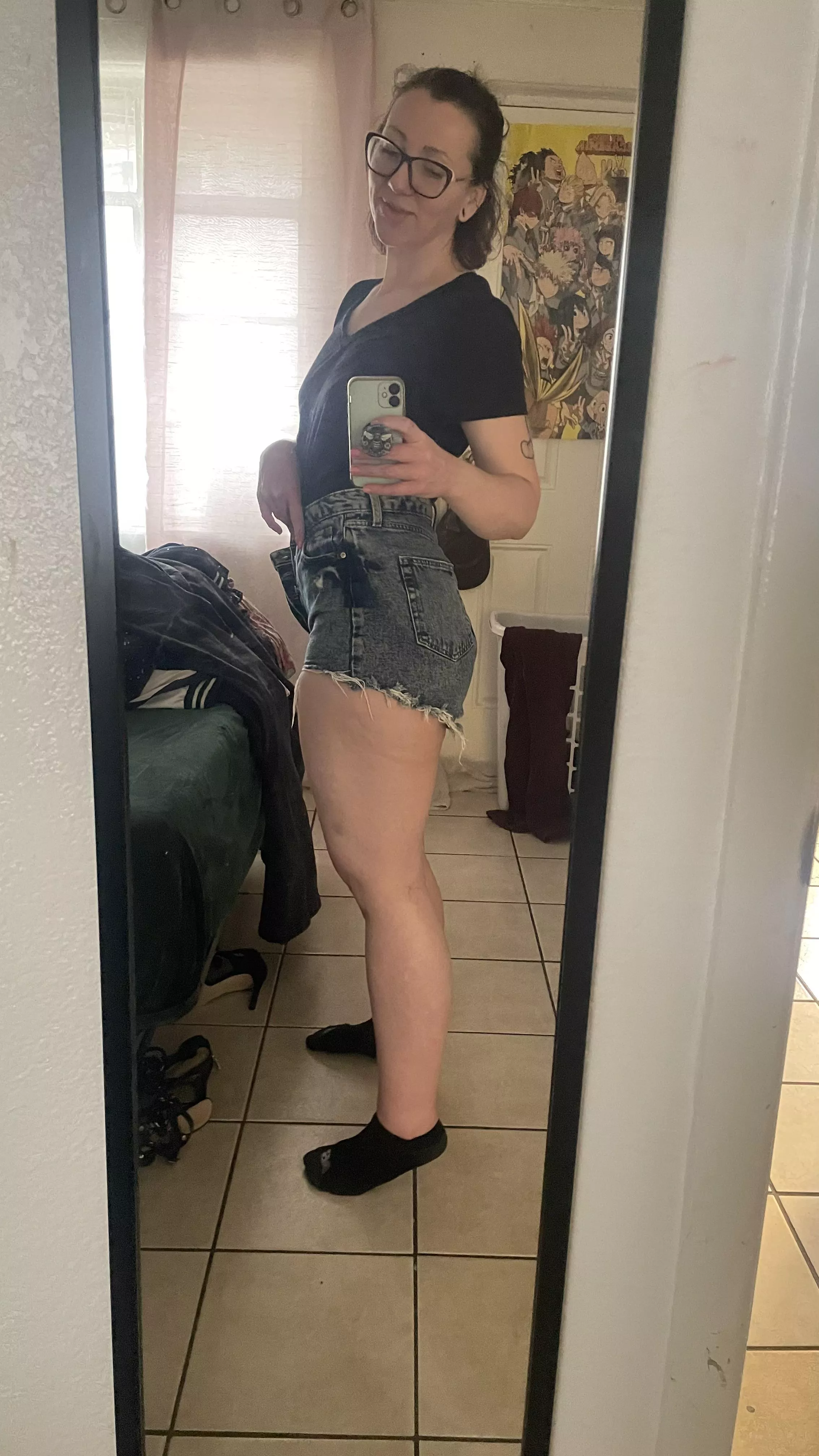 It was too hot for pants today! posted by StupidSexySnoo