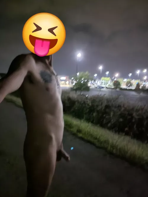 Late night stroll on the bike trail by Havoc7724