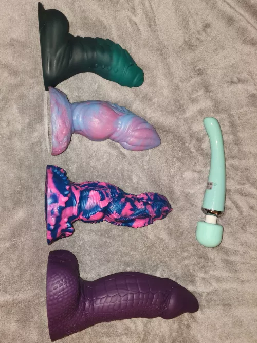 My(F) collection... who shall I ride tonight? by joocysweet