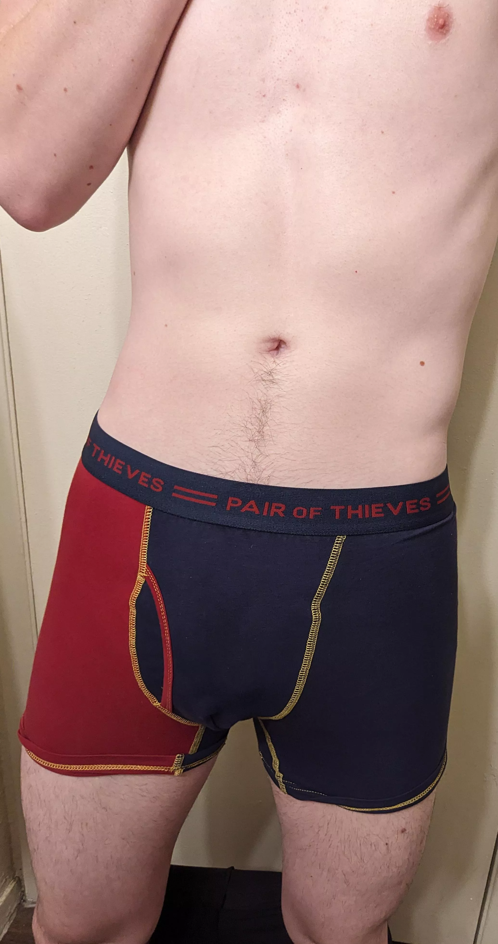 Red and blue pair of thieves  posted by NudePlankingFox