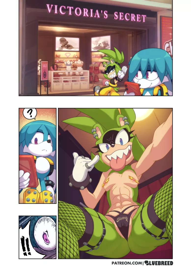 Surge Walks Into A Victoria's Secret (Artist:BlueBreed) posted by White-Whiskey