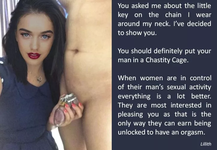 Telling my girlfriend about male chastity by Lillithsx