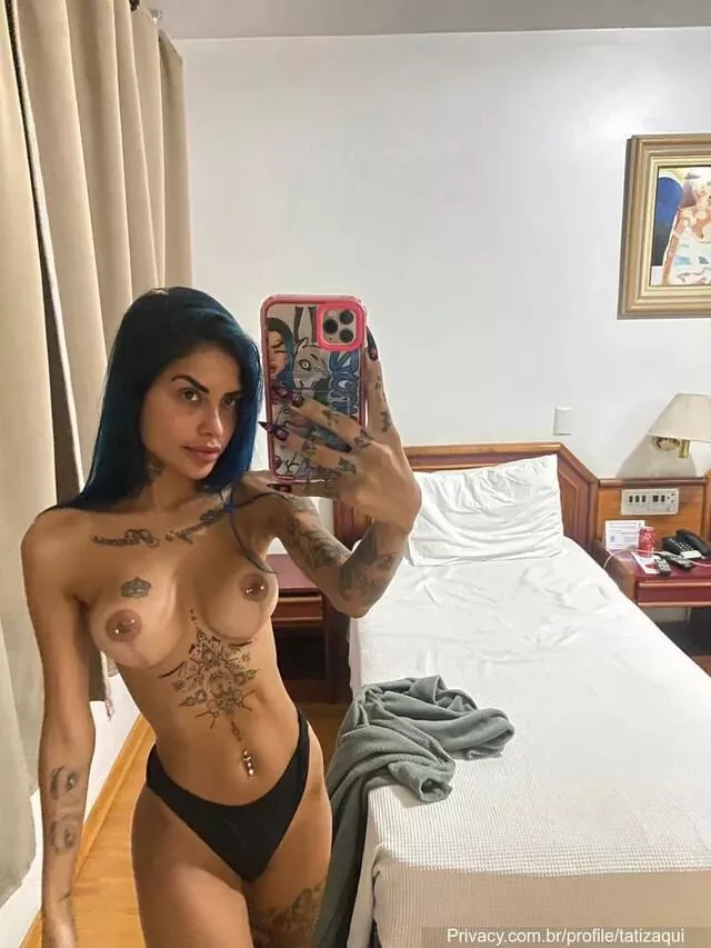 Brazilian singer Tati Zaqui get excited to show her nipples piercing posted by mynewbid