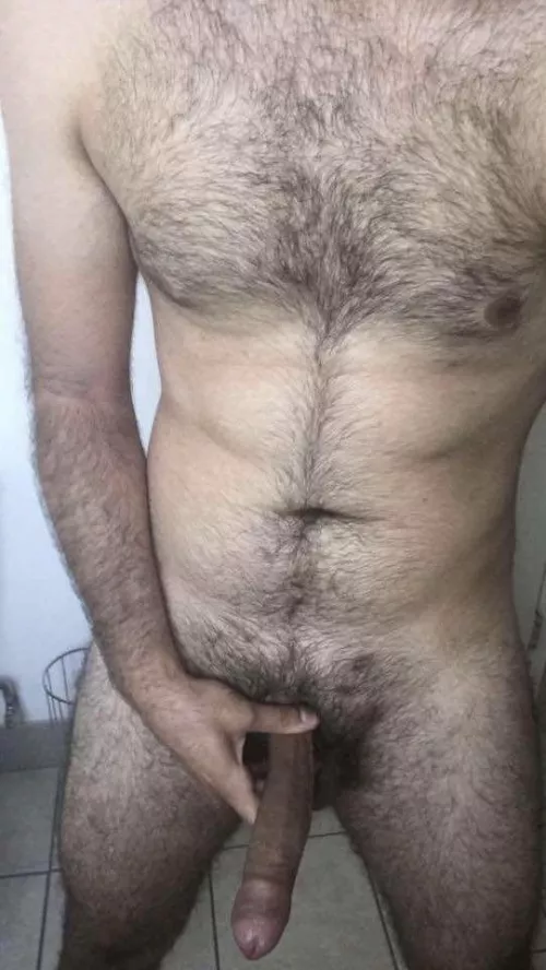 Chest hair and long uncut cock, anyone? by dicktanteeth123