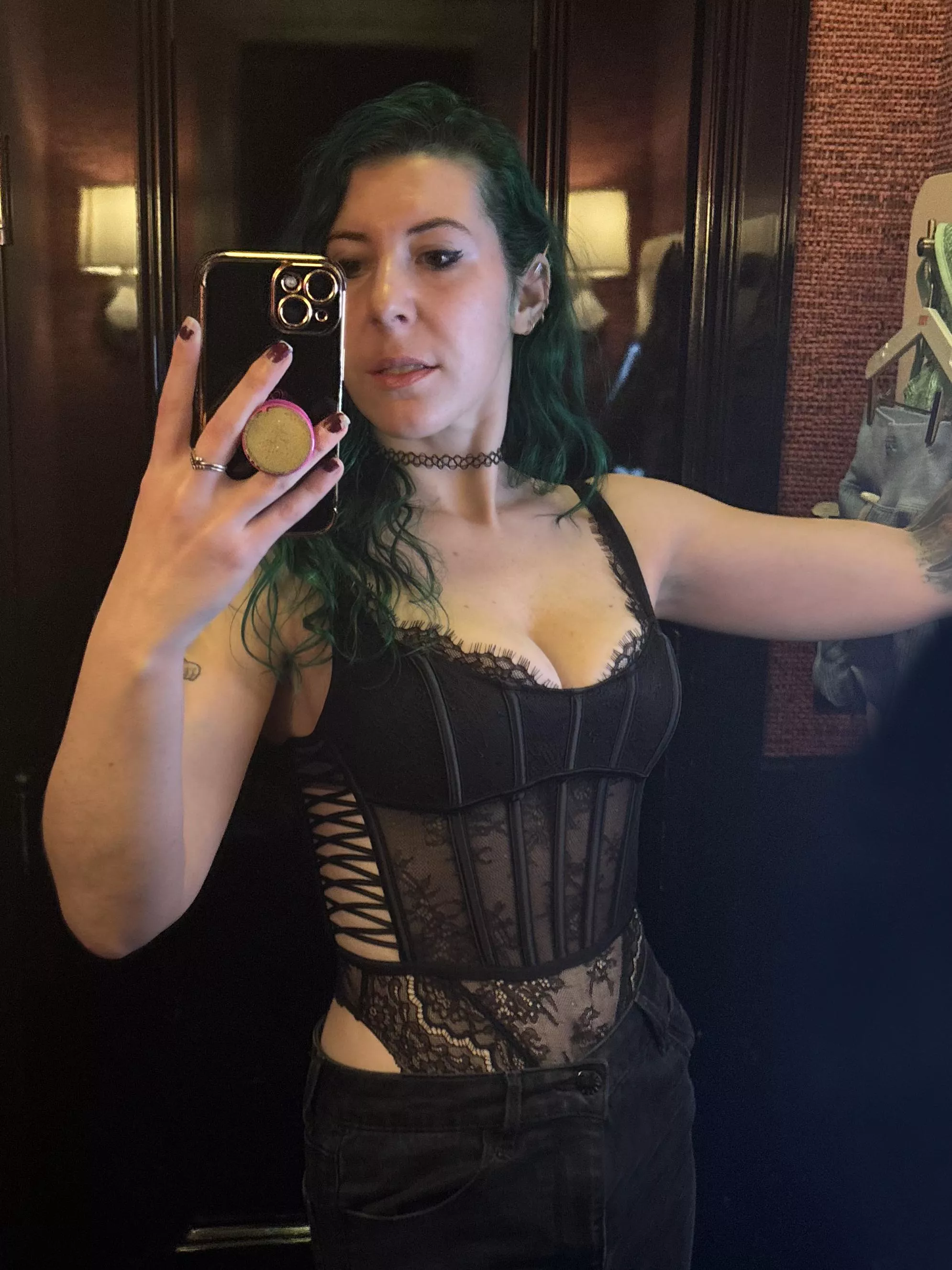 Deep emerald and lace posted by sirenskiss3