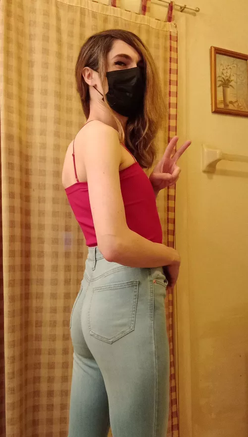 Do these jeans look cute on me? 🥺 by luccakitten