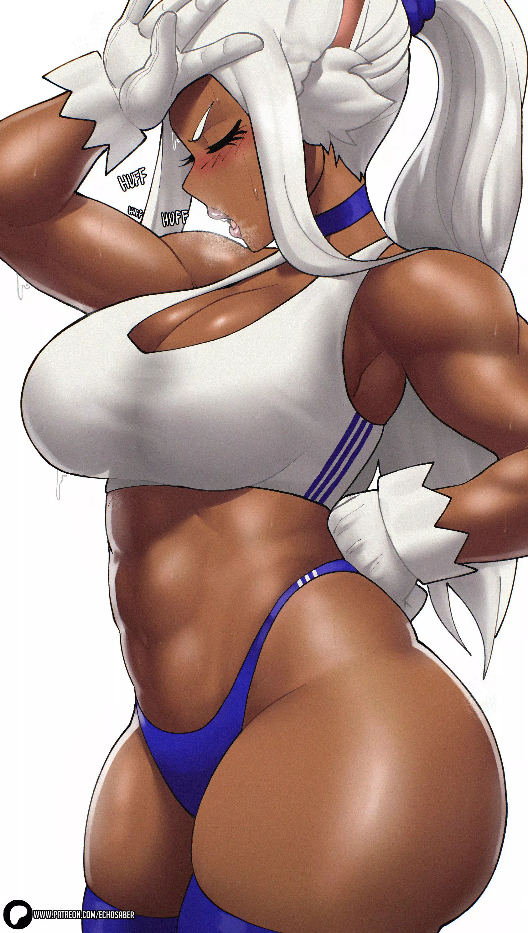 Gym Bunny Miruko (EchoSaber) [My Hero Academia] posted by Kuro-Oji