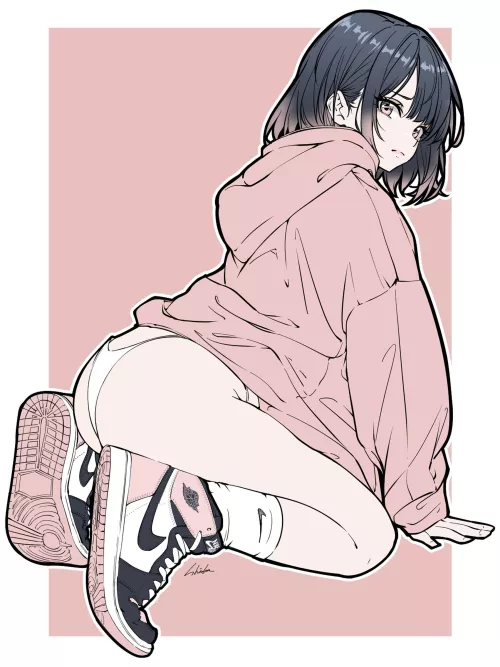 Hoodie and Sneakers [Artist's Original] by NotSuitedForWoona