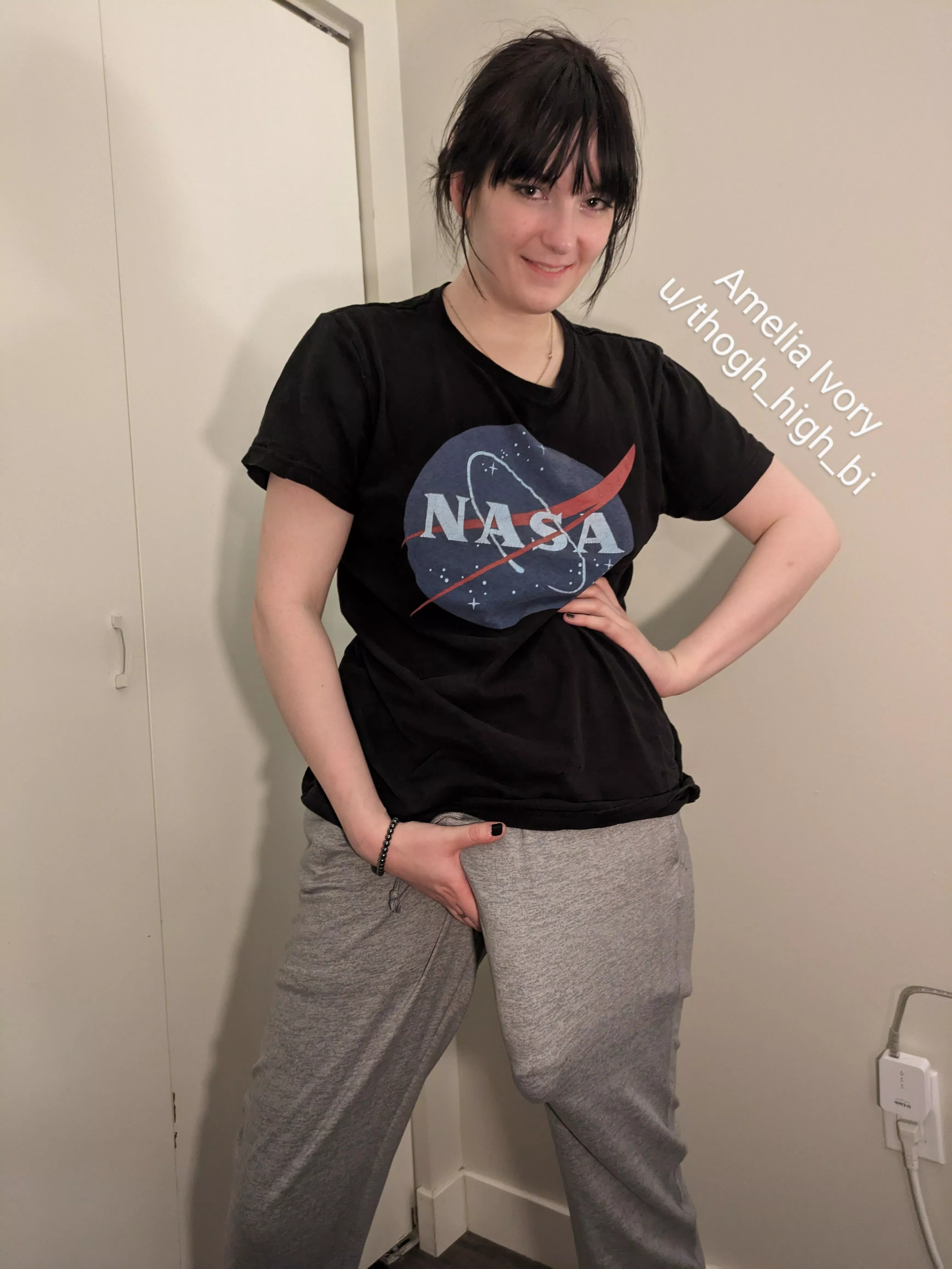 My cock is pretty trapped in these sweatpants. How would you convince me to take it out for you? posted by thogh_high_bi