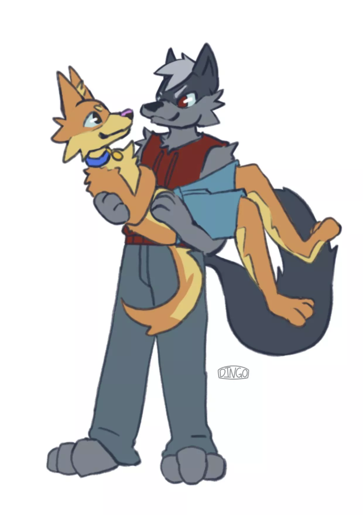 Some more art of these two cuties! posted by delerious_dingo