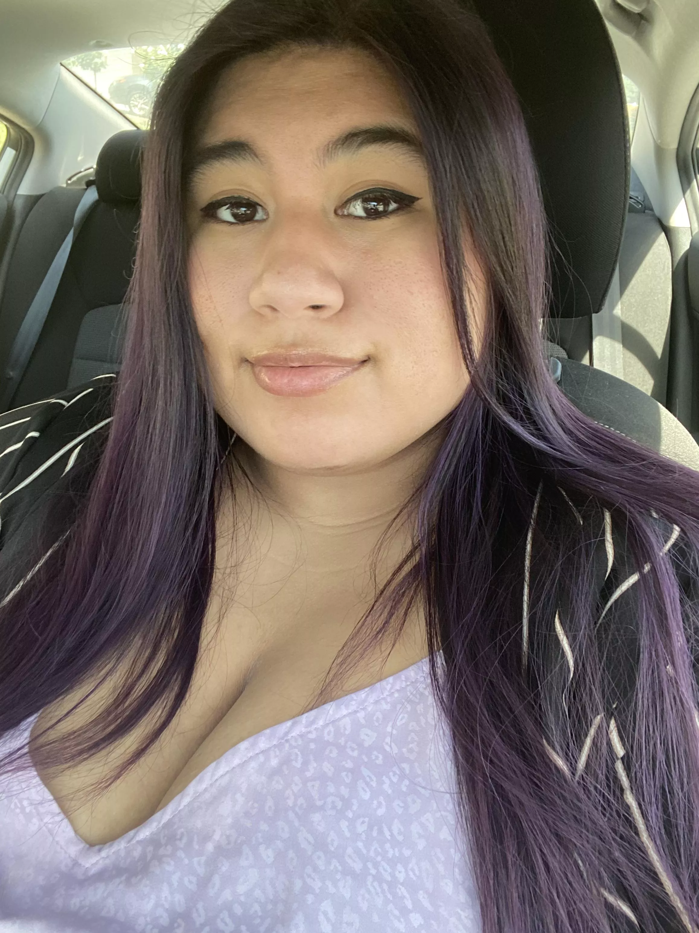 throwback to purple hair posted by shayrulezd00d