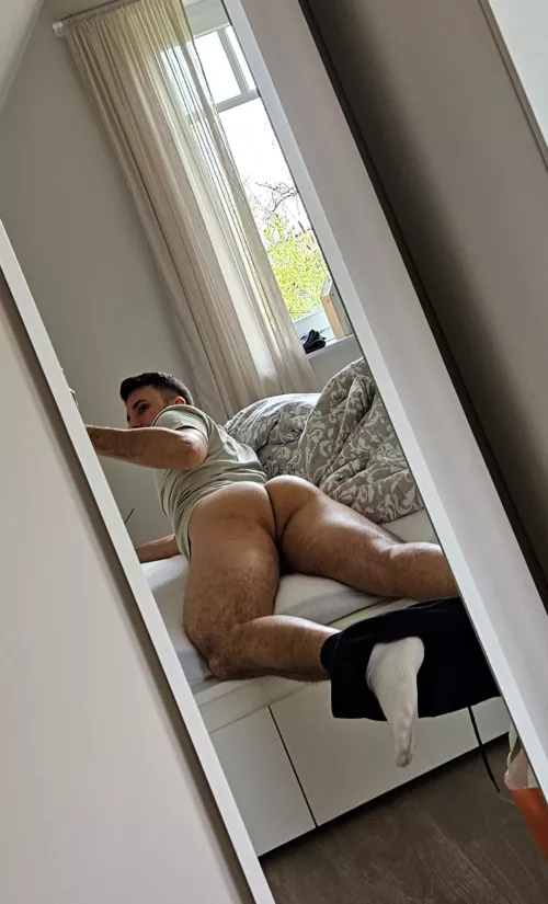 Waiting for you like this, would you breed me?  by Guy2guy97