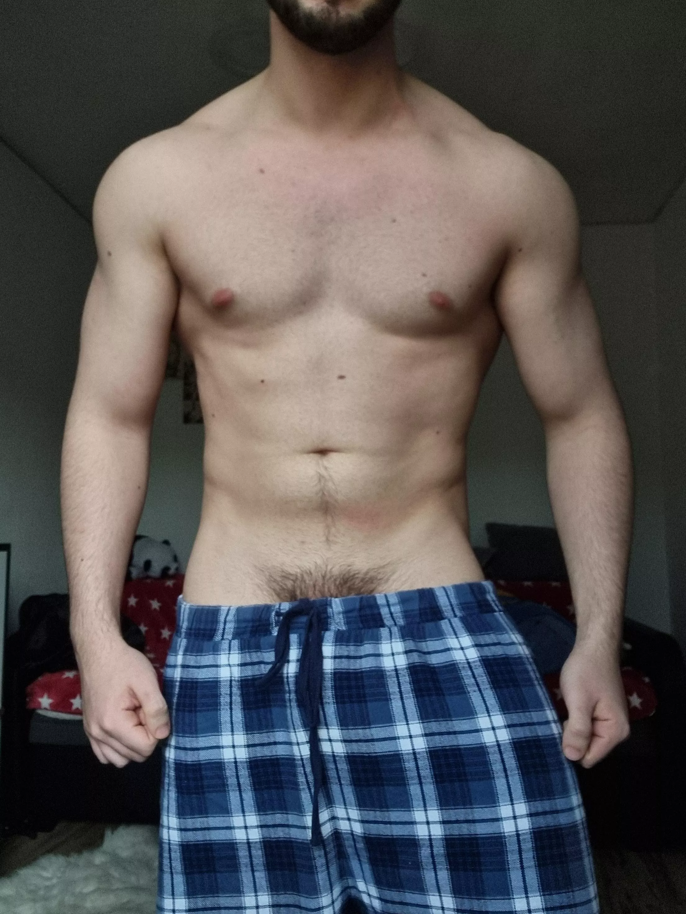 We're having a sleepover and you see my pubes peaking out, what we do next? ;) posted by collegegymbro2