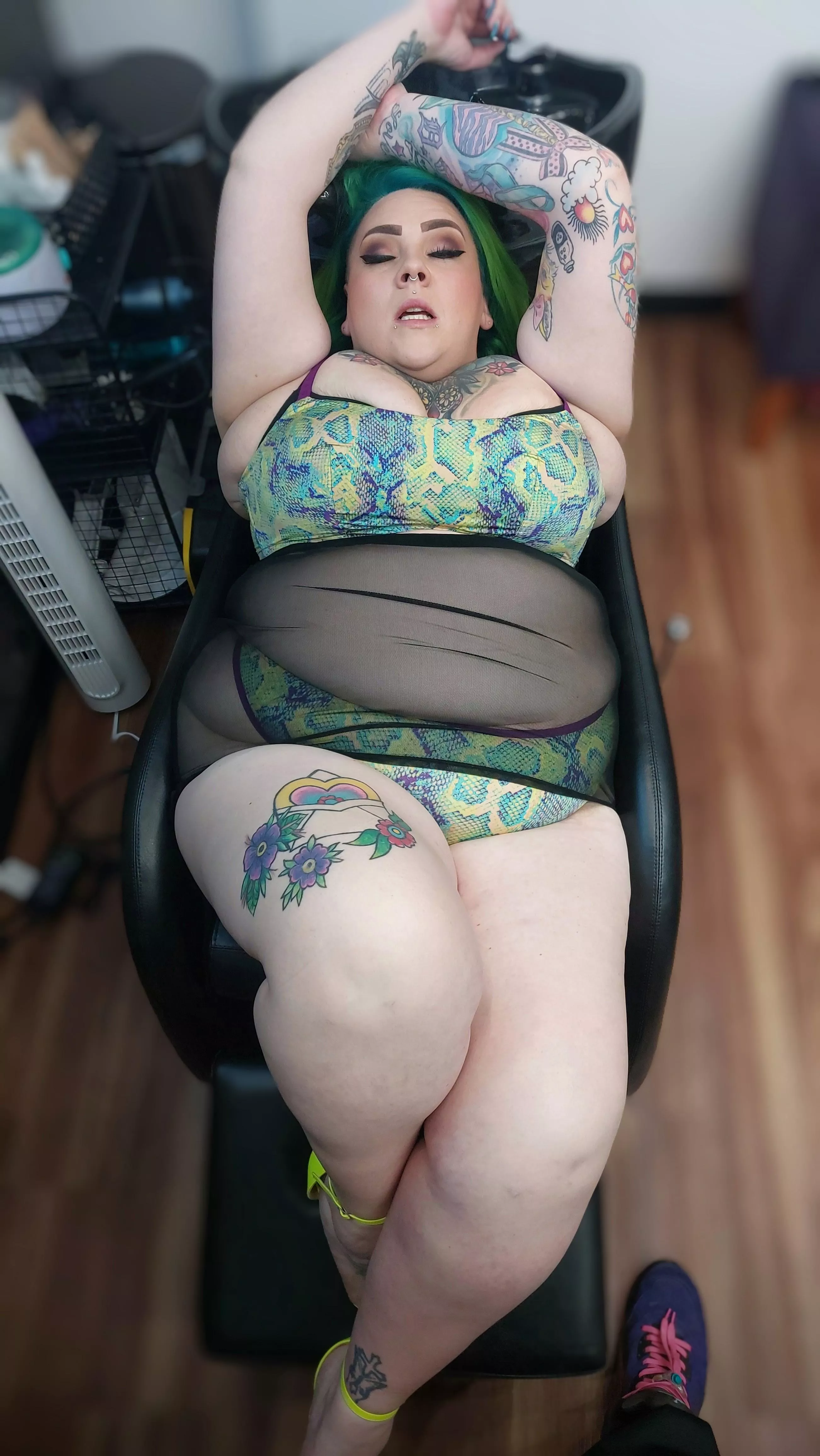 Where I do MY hair, and other things... 🫦  posted by -AshleyandBrian