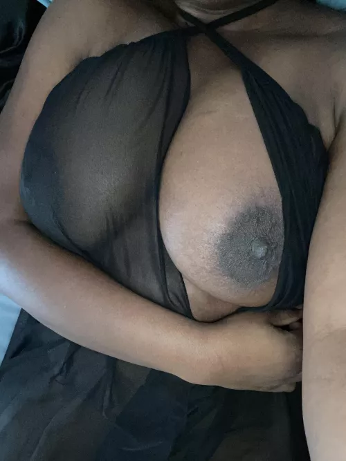 Big chocolate nipple by tribher1221