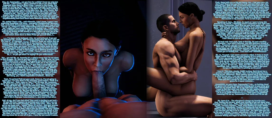Helping Ashley Feel Alive [Mass Effect] [Ashley Williams] [Scifi] [Post Battle] [Slow Build] [Confession] [Blowjob] [Creampie] [Dirty Talk] [Friends with Benefits] by LustDinosaurs