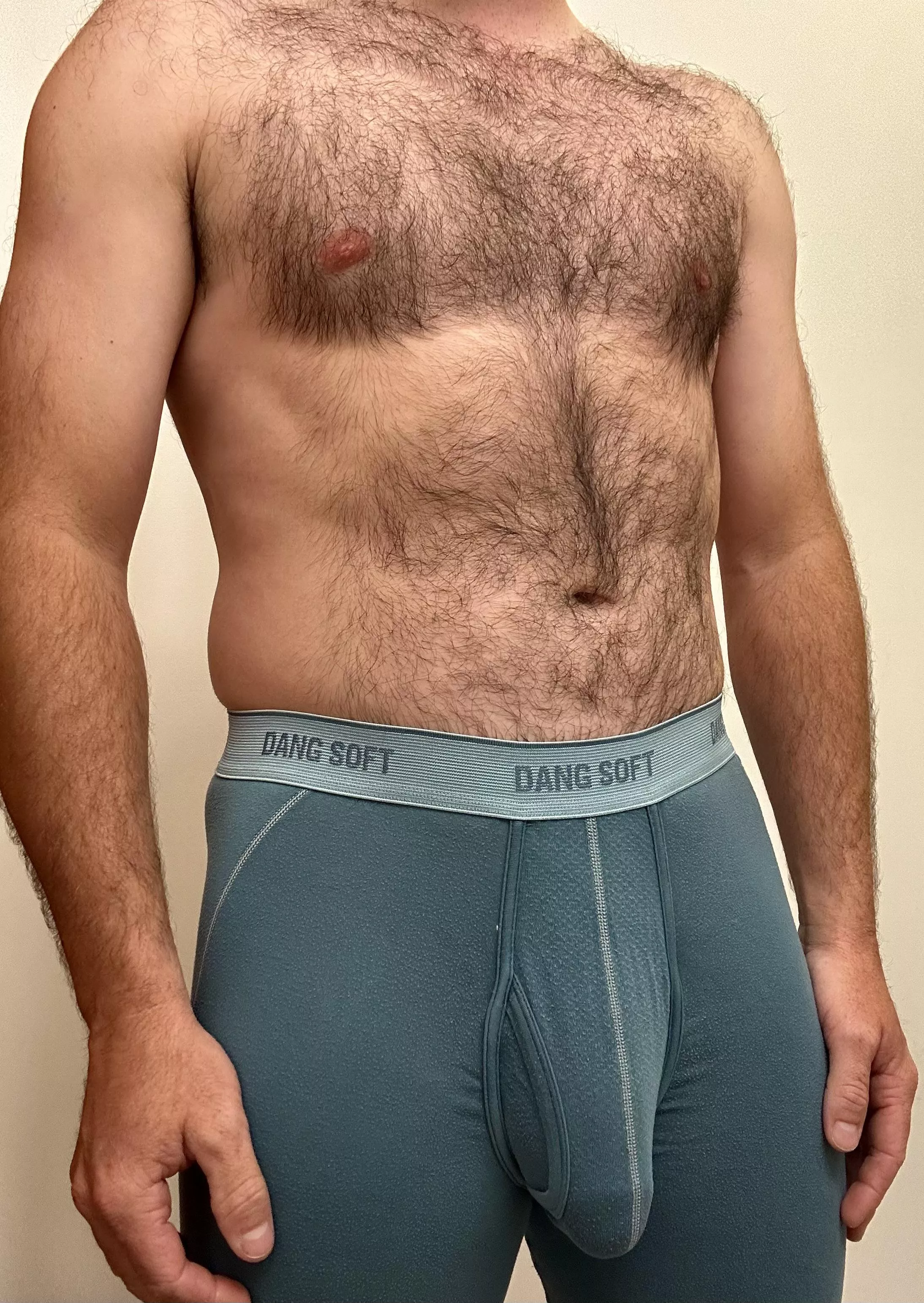 I hope you like a hairy man with a big bulge. posted by OkAnywh3r3