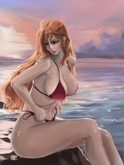 I painted nami 🍊 by tako_at