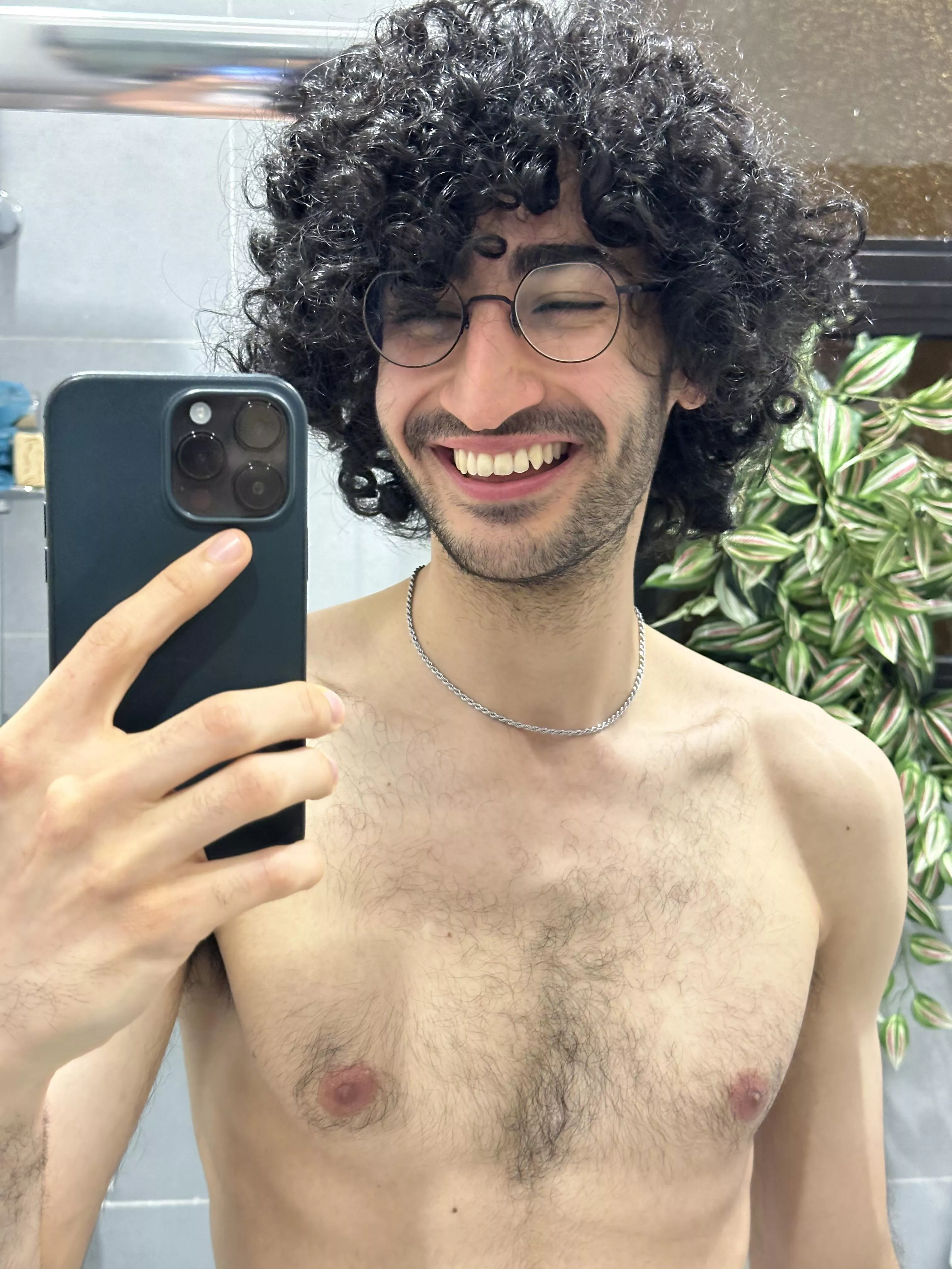 Smiles, glasses, and some hair posted by supericecool98