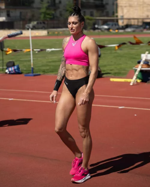 Anicka Newell - Canadian pole vaulter  by InstructorCarniero