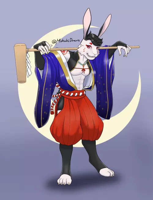 Drew my fursona for a D&D campaign by Mohchi626070