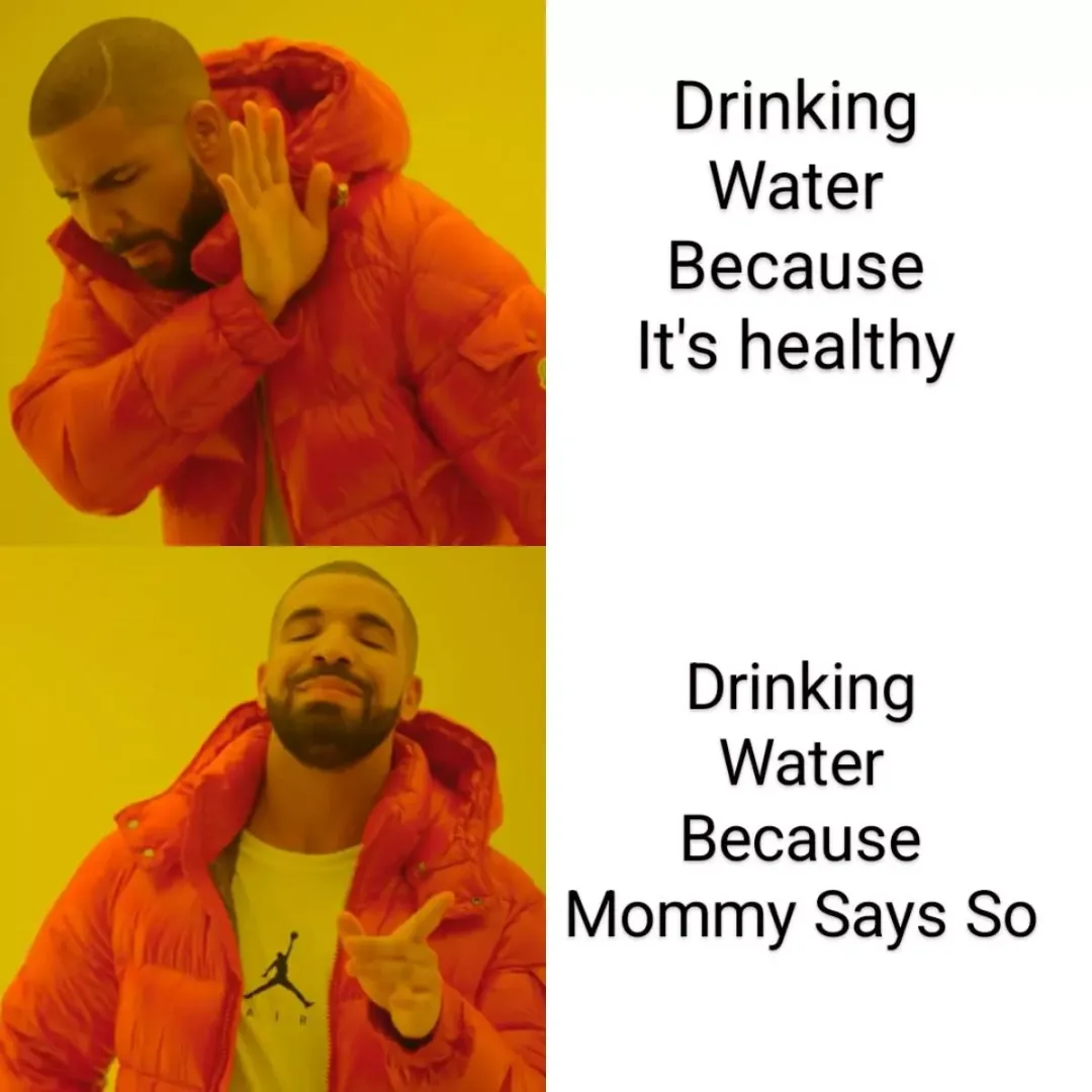 Drinking water... posted by SouthFeature6682