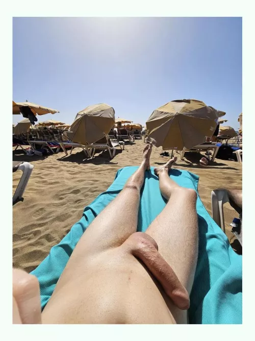 Gay jude beach boner by Ill_Time7032