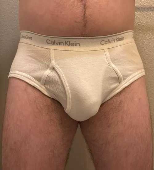 How’s my cock outline in CK tighty whities?  by bicycle09