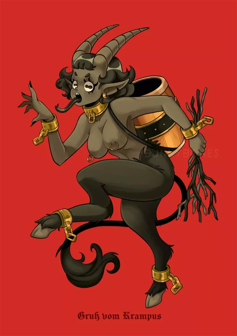 Krampus! by BunnyBones posted by Vaporwavesoda