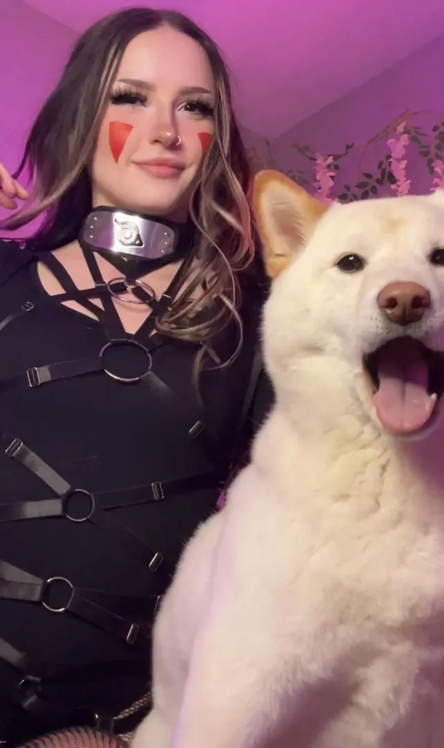 Mochi and I did a fun cosplay on Kiba and Akamaru🥷🏼🐕 what do you guys think?  posted by highitsry