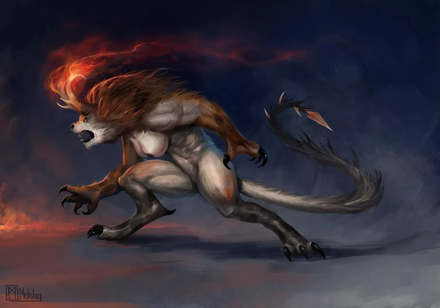 [OC] demonic form posted by Njarla