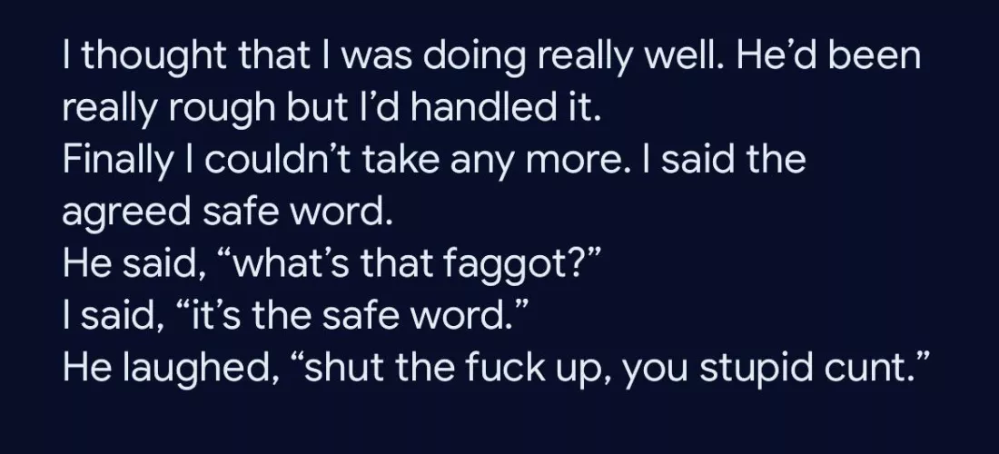 Safe word by OnlynhvnRthgsprfct