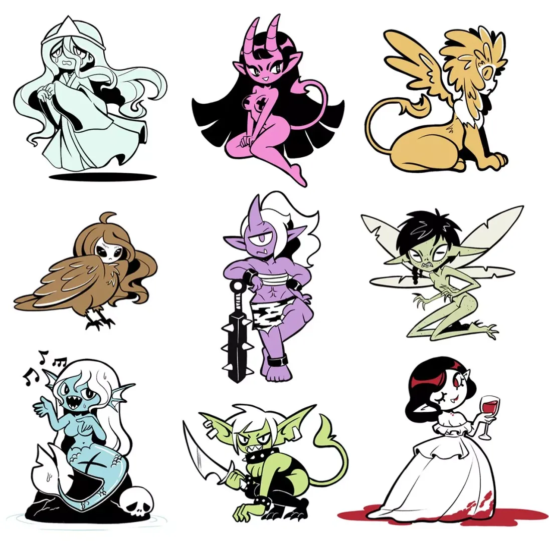 Which monster girl is your favourite? art by BunnyBones posted by Vaporwavesoda