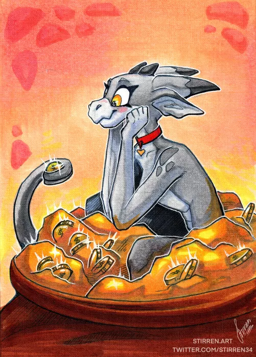 Little Treasure (gift, traditional art by me) by stirren34