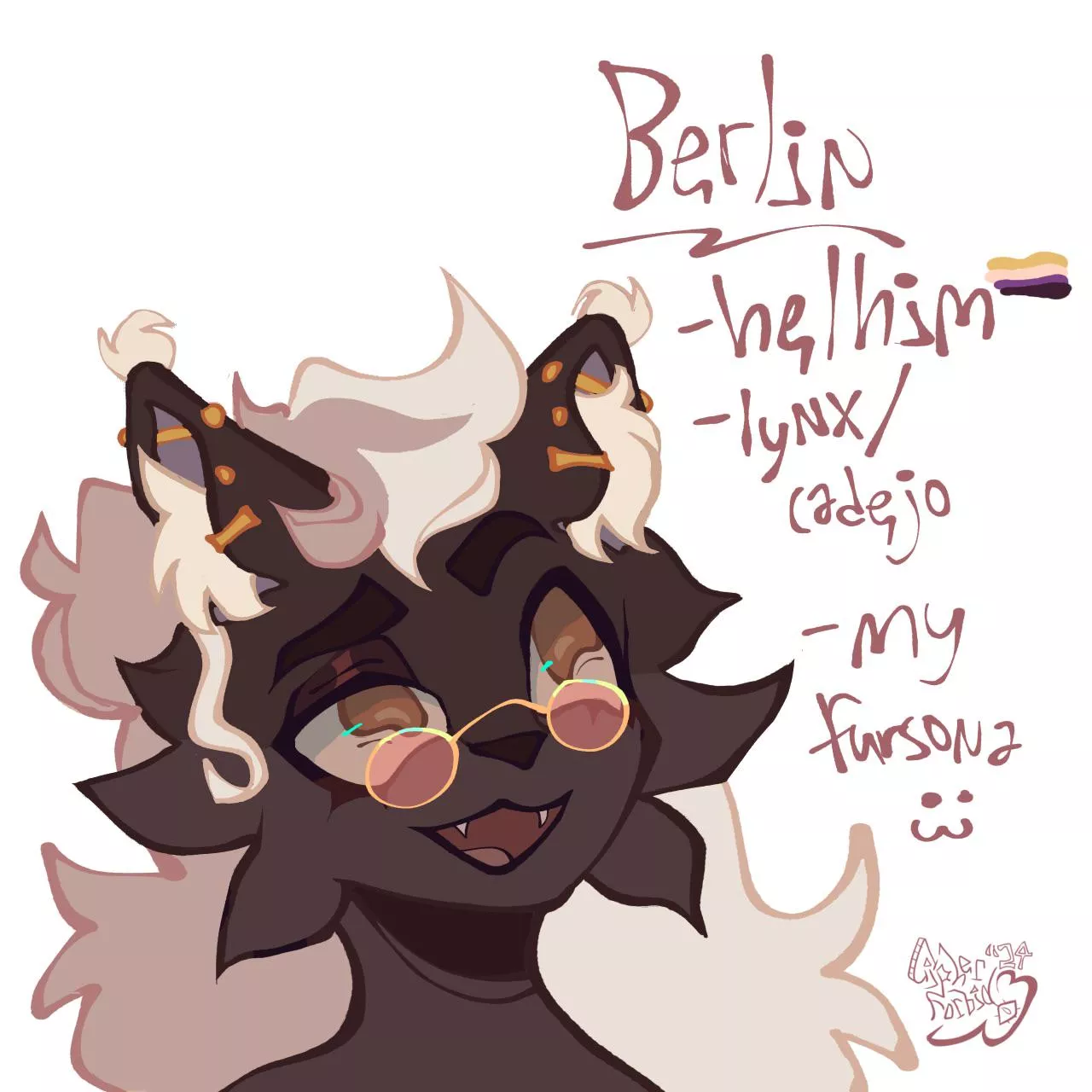 made a proper fursona :3 [OC] posted by ScribelCipher