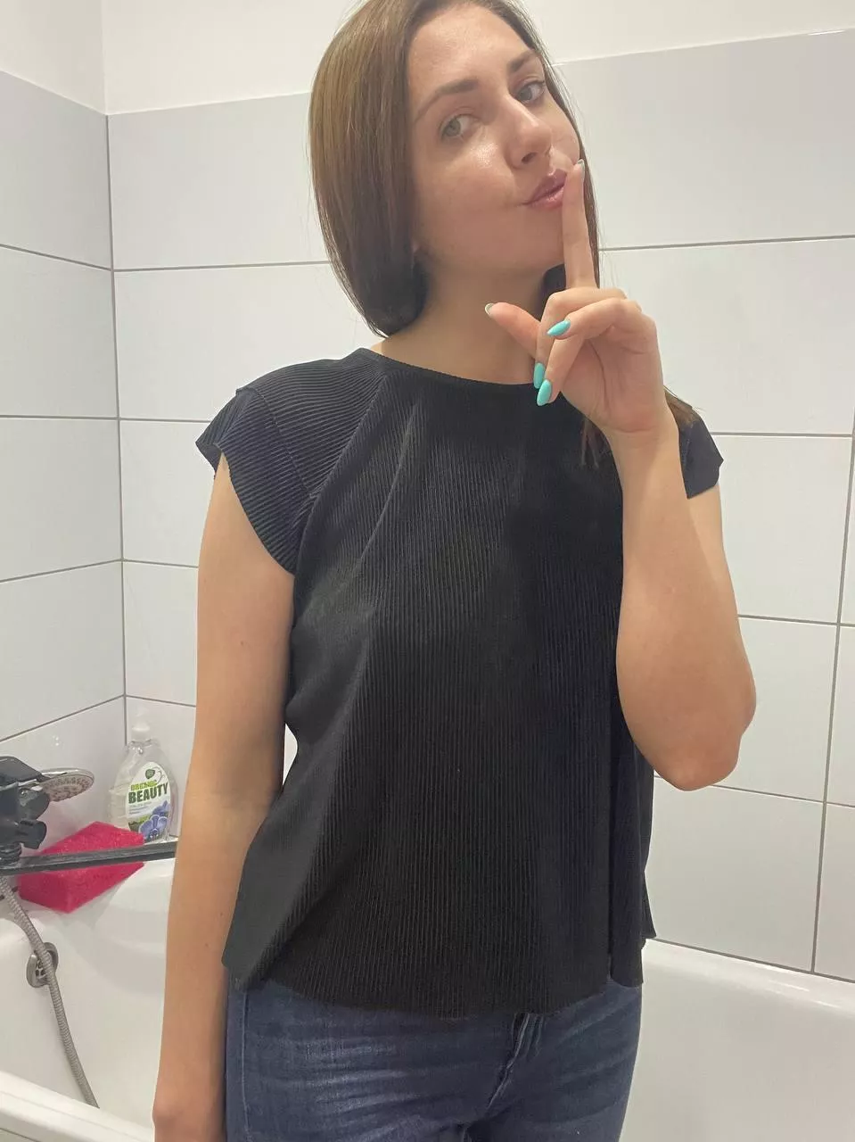 My day starts without bra and ends without bra🥰 posted by megan_vikkk