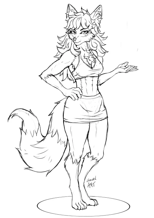 sketch, new OC in progress by Gavrilart