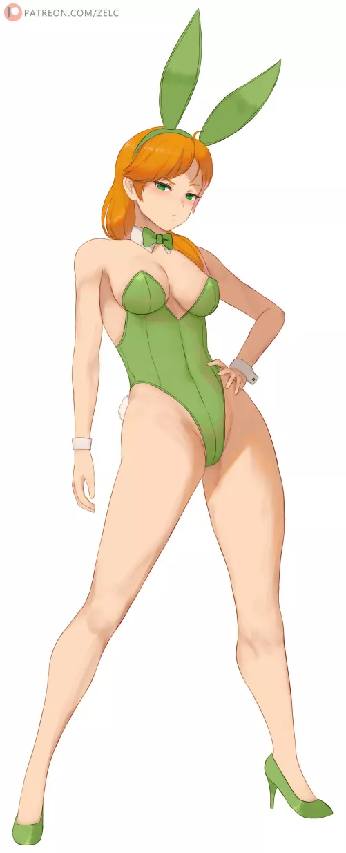 Alex in a bunny outfit by LafterMastr