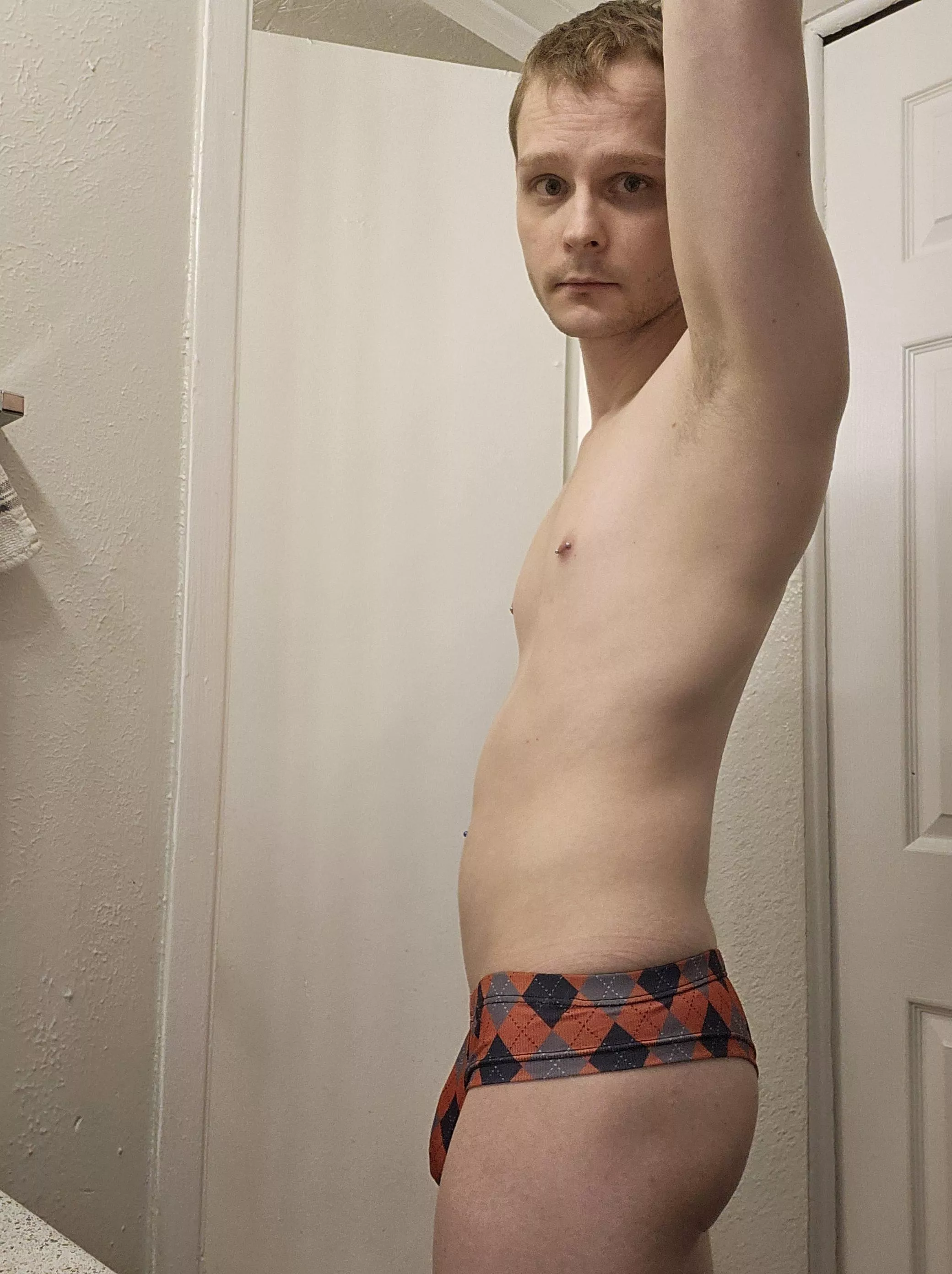 Anyone wear this kind I love a good half brief posted by locked28bitch