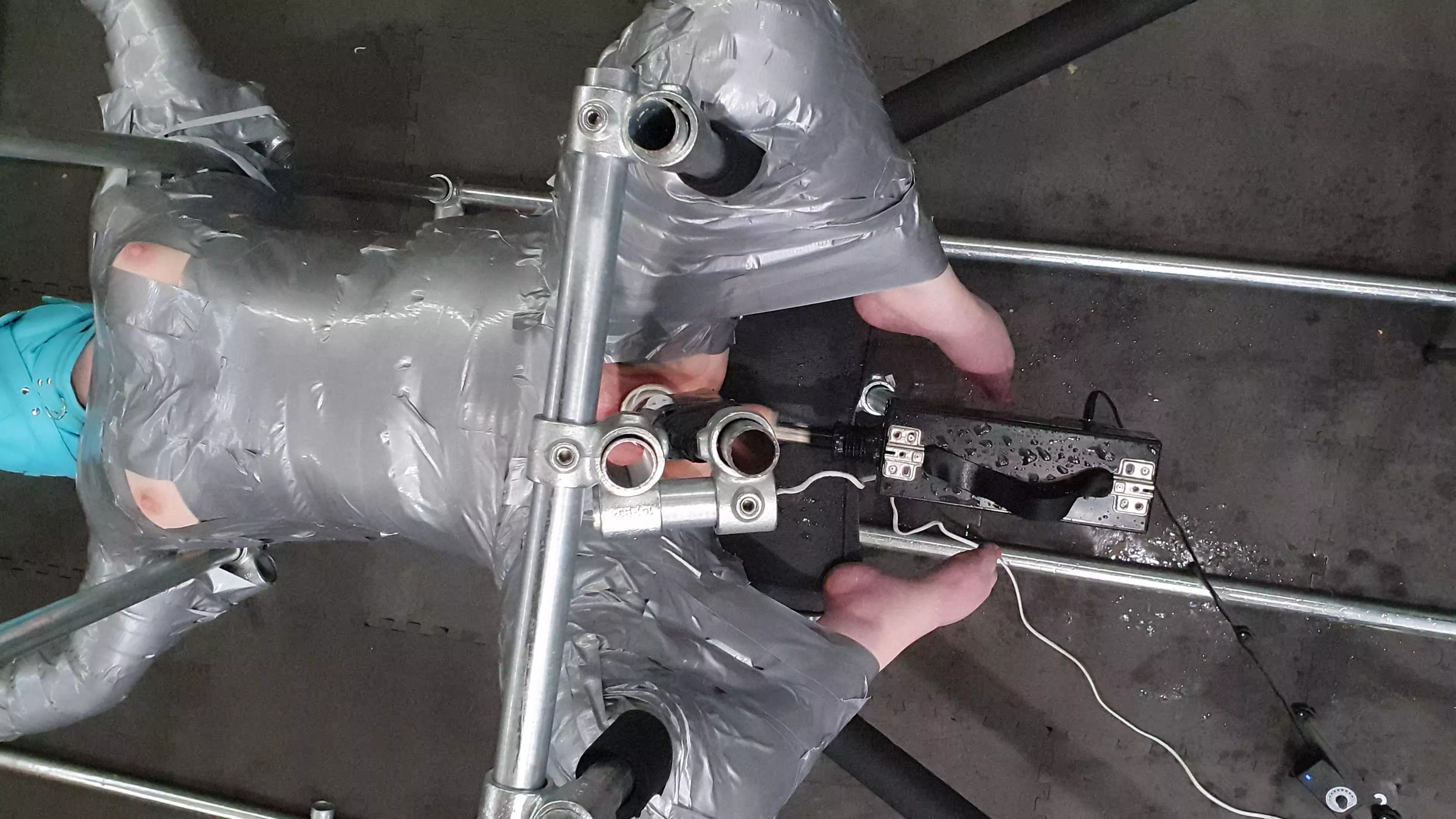 Duct tape bondage, fucking machine, and squirt?  posted by AnnRoweX