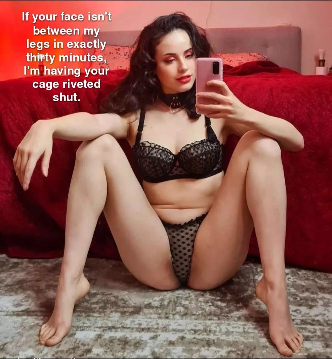 Even if she does, you'll come crawling to her to worship anyway posted by Peanusliqqer419