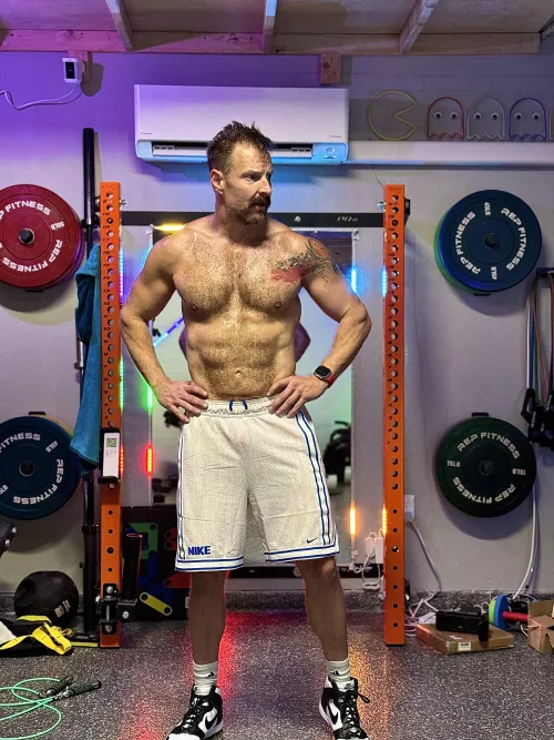 Got some basketball style shorts from a fan. How’s my Daddy vibe? by The_DenverDaddy