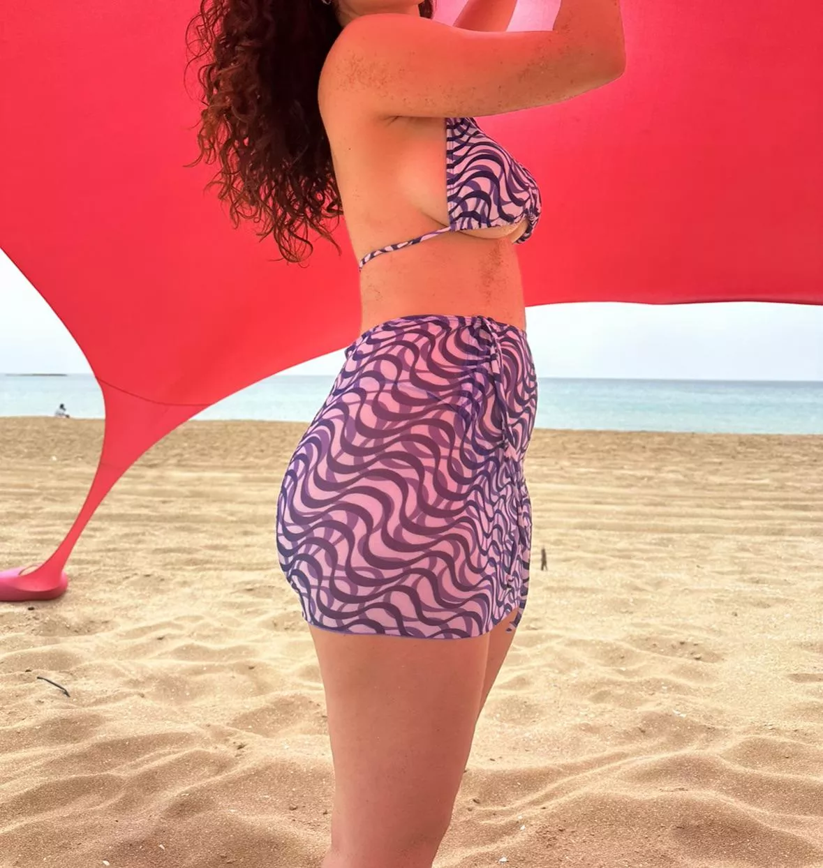 I always go for the Xsmall bra, i just like the underboob look, what do you think?, and should i take the skirt off? posted by No-Serve-439