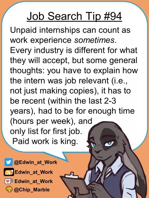 Including Internships on your Resume? by Edwin_at_work
