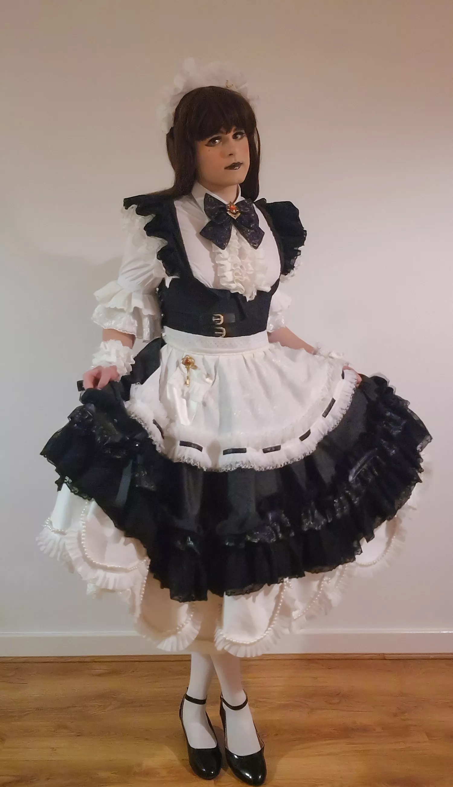 Makeup and Maid Dress! How did I do? posted by Zappy-Boy